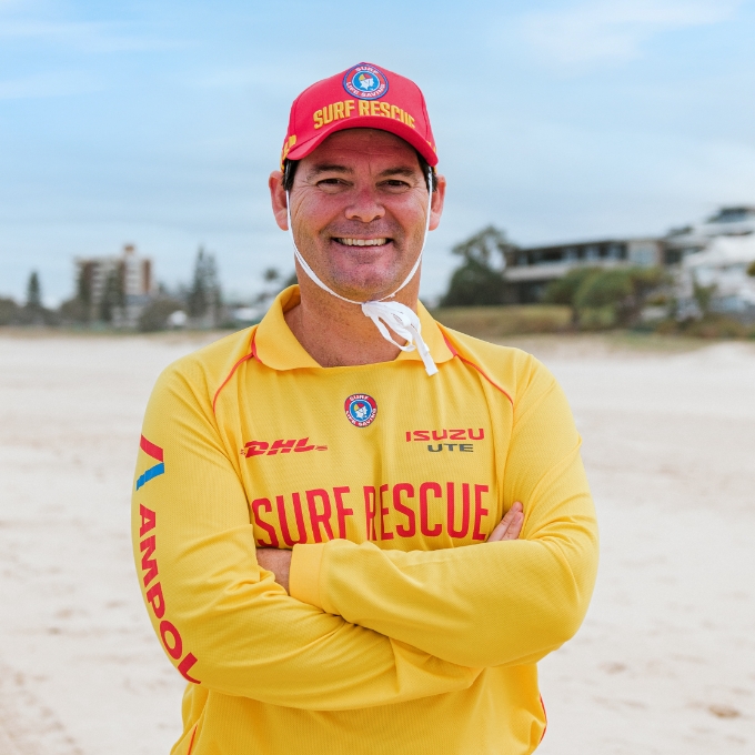 Surf lifesaver on beach